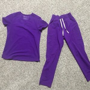 Purple Figs scrub set